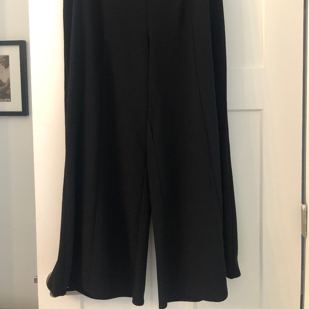 Who What Wear Mid-Rise Black Wide Leg Pants